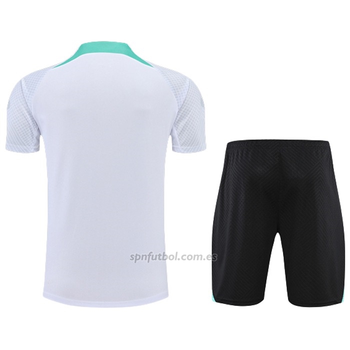 Chandal del Inter Milan Manga Corta 2022-2023 Blanco - Pantalon Corto